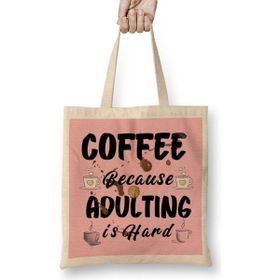 Humuts Funny Coffee Drinks Art Lover Gift Quote Bez Çanta