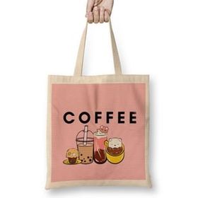 Humuts Funny Coffee Drinks Art Lover Gift Quote - Vintage Retro Bez Kadın Günlük Çanta