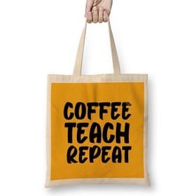 Humuts Funny Coffee Drinks Art Lover Gift Quote - Vintage Retro Bez Kadın Günlük Çanta