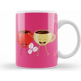 Humuts Funny Coffee Drinks Art Lover Gift Quote Vintage Retro Rainbow Style Beyaz Kupa