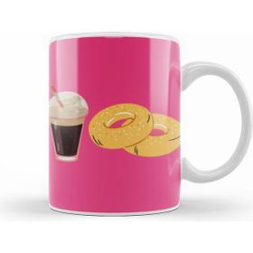 Humuts Funny Coffee Drinks Art Lover Gift Quote Vintage Retro Rainbow Style Beyaz Kupa