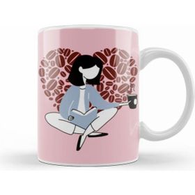 Humuts Funny Coffee Drinks Art Lover Gift Quote Vintage Retro Rainbow Style Beyaz Kupa