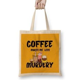 Humuts Funny coffee drinKs Art lover Gift Quote - Vintage Retro Rainbow Style Bez Kadın Günlük Çanta