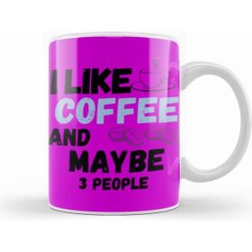 Humuts Funny Coffee Drinks Lover Gift Quote Vintage Retro Rainbow Style Beyaz Kupa