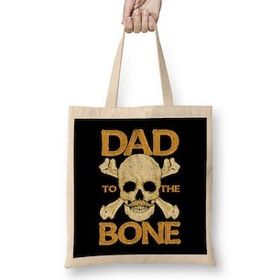 Humuts Funny Dad To The Bone Pun Father's Bad To The Bone Bez Kadın Günlük Çanta