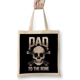Humuts Funny Dad To The Bone Pun Father's Dad Jokes Bez Kadın Günlük Çanta