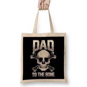 Humuts Funny Dad To The Bone Pun Father's Dad Jokes Bez Kadın Günlük Çanta