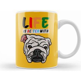 Humuts Funny Dog Pug Beyaz Kupa
