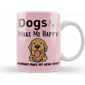 Humuts Funny Dog Pug Beyaz Kupa