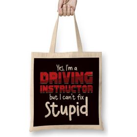 Humuts Funny Driving Instructor Learner Driver Drivers License Car Bez Çanta