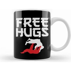 Humuts Funny Free Hugs Bjj Jiu Jitsu Takedown Jiu Jitsu Beyaz Kupa