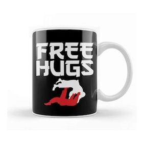 Humuts Funny Free Hugs Bjj Jiu Jitsu Takedown Jiu Jitsu Beyaz Kupa