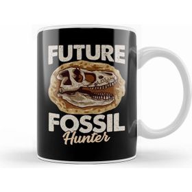 Humuts Funny Future Fossil Hunter Paleontology Dinosaur Beyaz Kupa