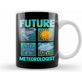 Humuts Funny Future Meteorologist Tornado Storm Weather Beyaz Kupa