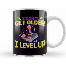 Humuts Funny Gaming I Dont Get Older I Level Up Birthday Beyaz Kupa