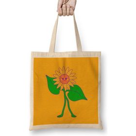 Humuts Funny Gift Smile Of a Rose Artwork Uzun Saplı Bez Çanta