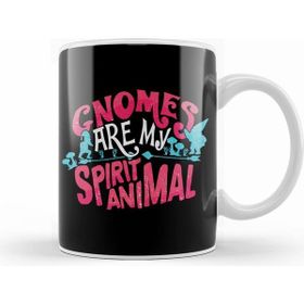 Humuts Funny Gnomes are My Spirit Animal Cute Gnome Lover Beyaz Kupa