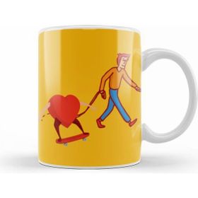 Humuts Funny Heart Beyaz Kupa