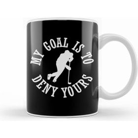 Humuts Funny Hockey Defender Denying Goals Beyaz Kupa