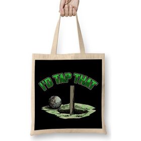 Humuts Funny I D Tap That Golfing Putting Cute Golfer Pun Bez Çanta