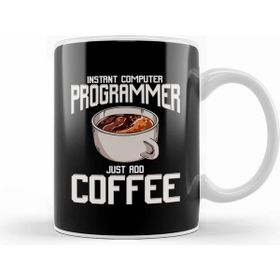Humuts Funny Instant Computer Programmer Just Add Coffee Beyaz Kupa
