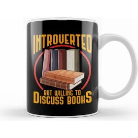 Humuts Funny Introverted But Willing to Discuss Books Beyaz Kupa