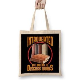 Humuts Funny Introverted But Willing To Discuss Books Bez Kadın Günlük Çanta