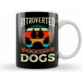Humuts Funny Introverted But Willing to Discuss Dogs Beyaz Kupa
