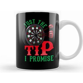 Humuts Funny Just the Tip I Promise Darts Pun Dart Player Kupa