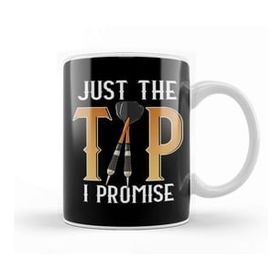 Humuts Funny Just the Tip I Promise Darts Pun Dart Player Kupa