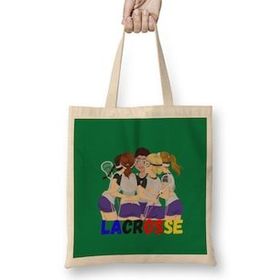 Humuts Funny Lacrosse Gift For Lacrosse Mom Dad women's Bez Kadın Günlük Çanta