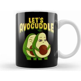 Humuts Funny Let S Avocuddle Cute Avocado Cuddling Pun Beyaz Kupa