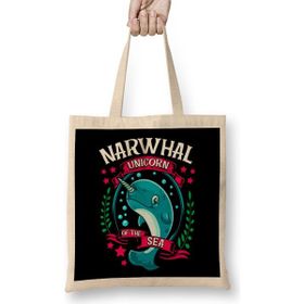 Humuts Funny Narwhal Unicorn Of The Sea Bez Kadın Günlük Çanta