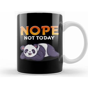 Humuts Funny Nope Not Today Cute Napping Panda Pun Kupa
