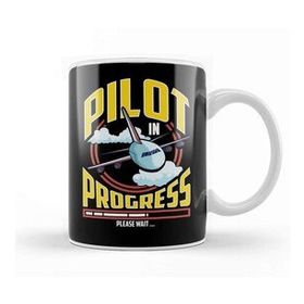 Humuts Funny Pilot In Progress Please Wait Airplane Pilot Kupa Bardak