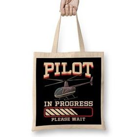 Humuts Funny Pilot In Progress Please Wait Helicopter Bez Kadın Günlük Çanta