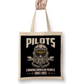 Humuts Funny Pilots Looking Down On People Since 1903 Pun Bez Çanta