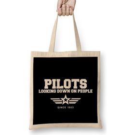 Humuts Funny Pilots Looking Down On People Since 1903 Pun Bez Çanta