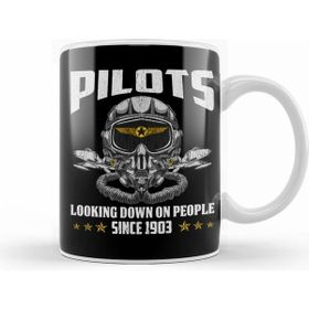 Humuts Funny Pilots Looking Down On People Since 1903 Pun Kupa Bardak