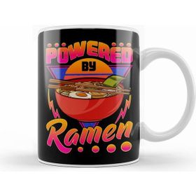 Humuts Funny Powered By Ramen Cute Anime Kawaii Gamer Kupa Bardak