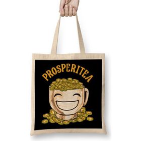 Humuts Funny Prosperitea Prosperity Tea Pun Gold Coins Bez Çanta