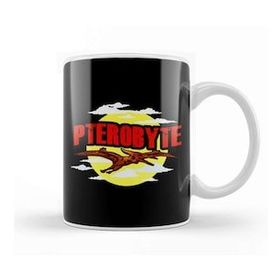Humuts Funny Pterobyte Pterodactyl Dinosaur Flying Dino Kupa Bardak