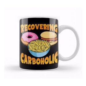 Humuts Funny Recovering Carboholic Carb Low Carb Dieting Kupa Bardak