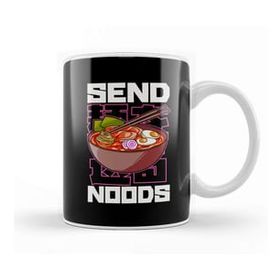 Humuts Funny Send Noods Anime Gamer Pho Ramen Noodle Pun Kupa Bardak