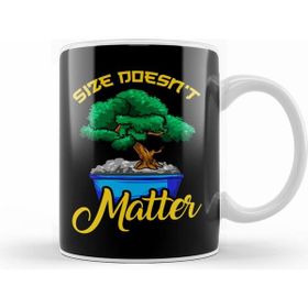 Humuts Funny Size Doesnt Matter Small Bonsai Tree Plant Kupa Bardak