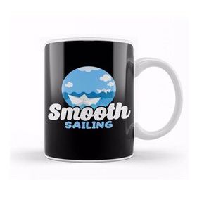 Humuts Funny Smooth Sailing Nautical Boating Sailor Kupa Bardak