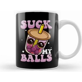Humuts Funny Suck My Balls Boba Tea Pun Kupa Bardak