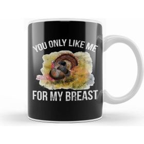 Humuts Funny Thanks Giving You Only Like Me For My Breast Kupa Bardak