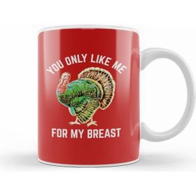 Humuts Funny Thanksgiving You Only Like Me For My Breast 01 Kupa Bardak