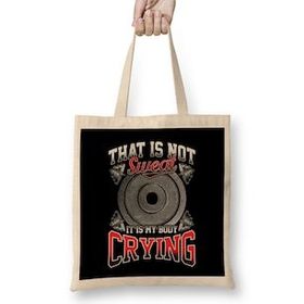 Humuts Funny That Is Not Sweat It Is My Body Crying Gym Uzun Saplı Bez Çanta